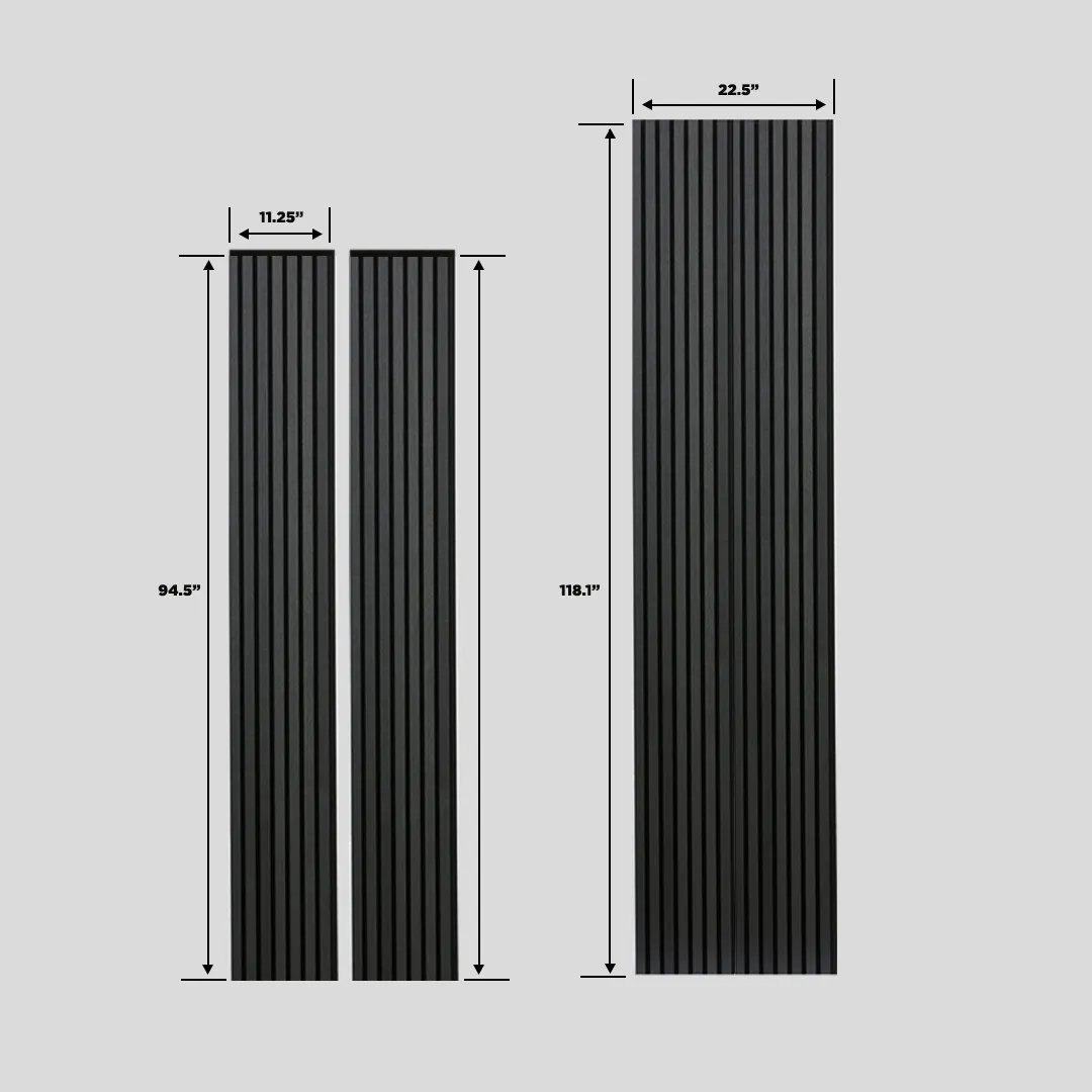 Acoustic Slat Wall Panel | Black Oak | Premium 3-Sided Wood Veneer - Image 3