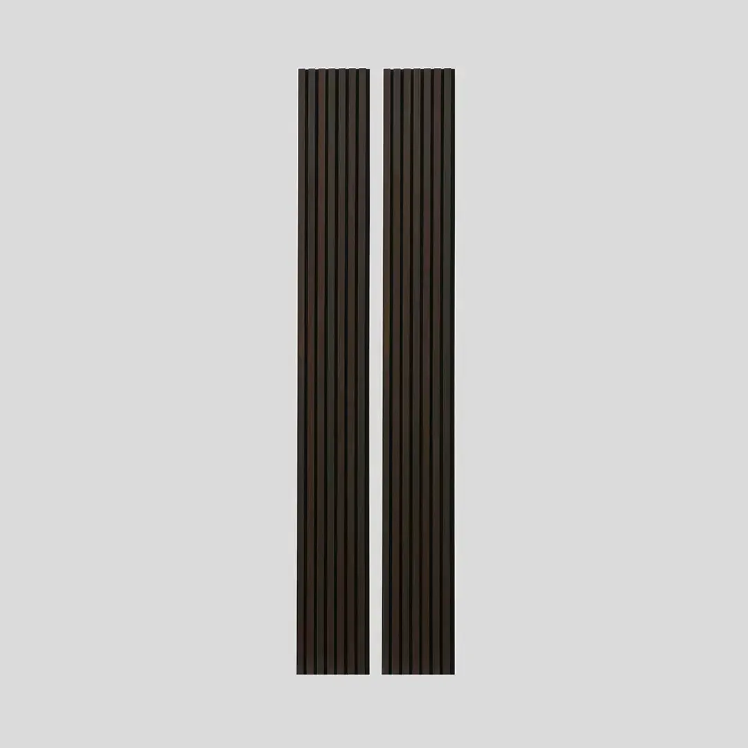 Acoustic Slat Wall Panel | Smoked Oak | Premium 3-sided Wood Veneer - Image 3