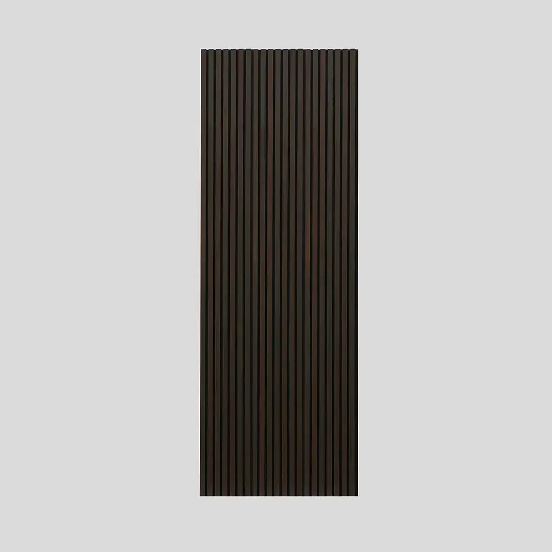 Acoustic Slat Wall Panel | Smoked Oak | Premium 3-sided Wood Veneer - Image 4
