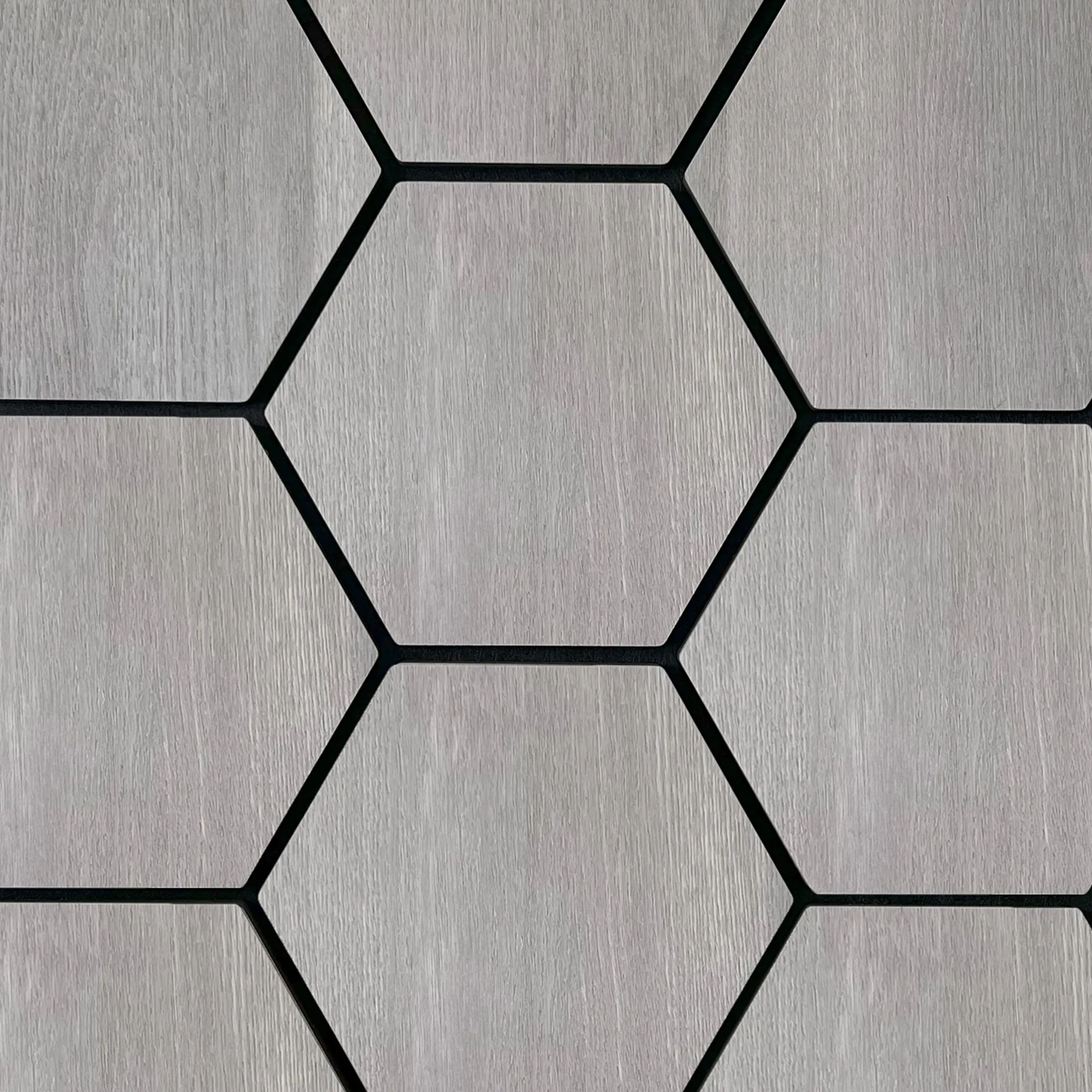 Hexagon Acoustic Panel | Gray Walnut 32 Inch (4 Panels per Box) | Wall Decor