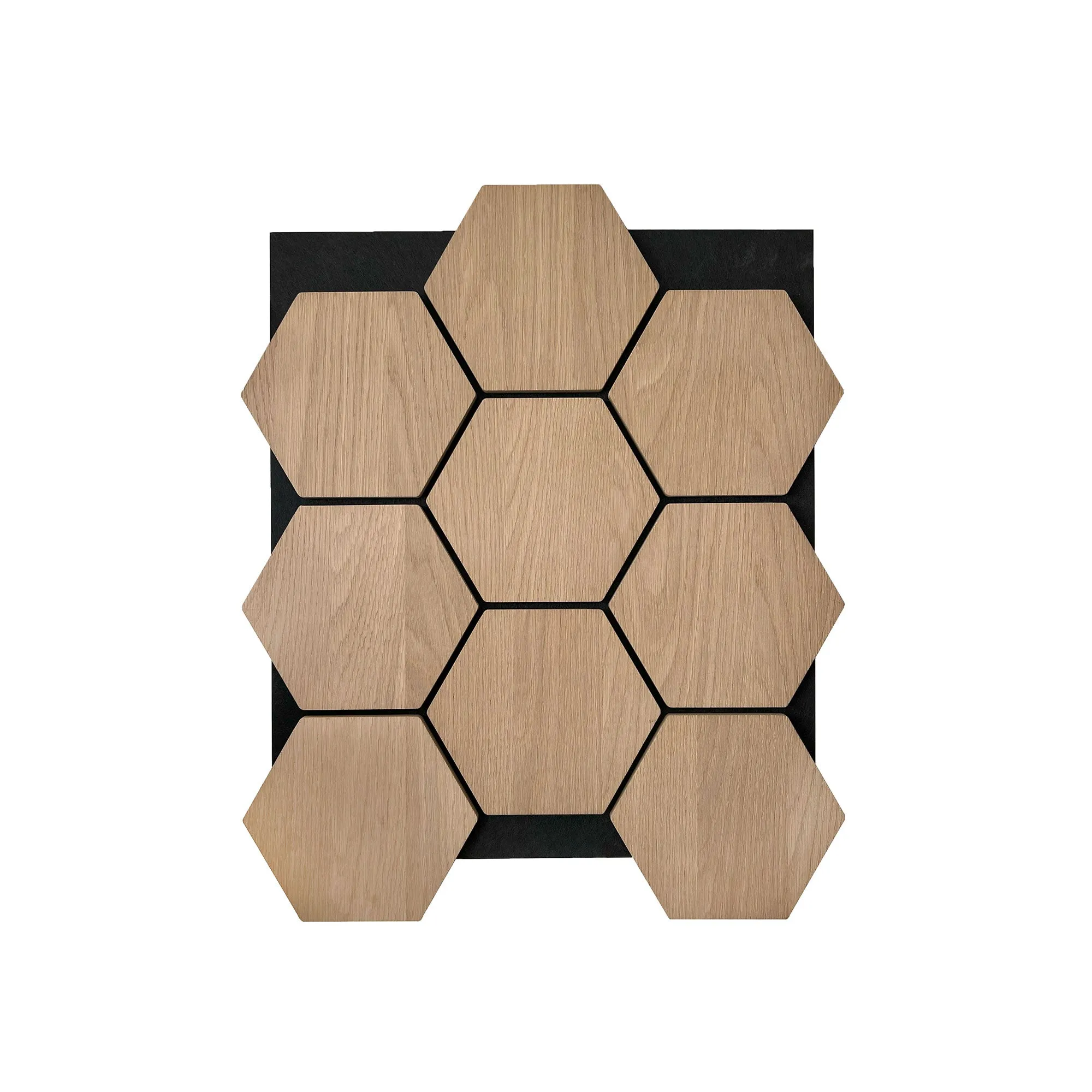 Hexagon Acoustic Panel | Natural Oak 32 Inch (4 Panels per Box) | Wall Decor - Image 2