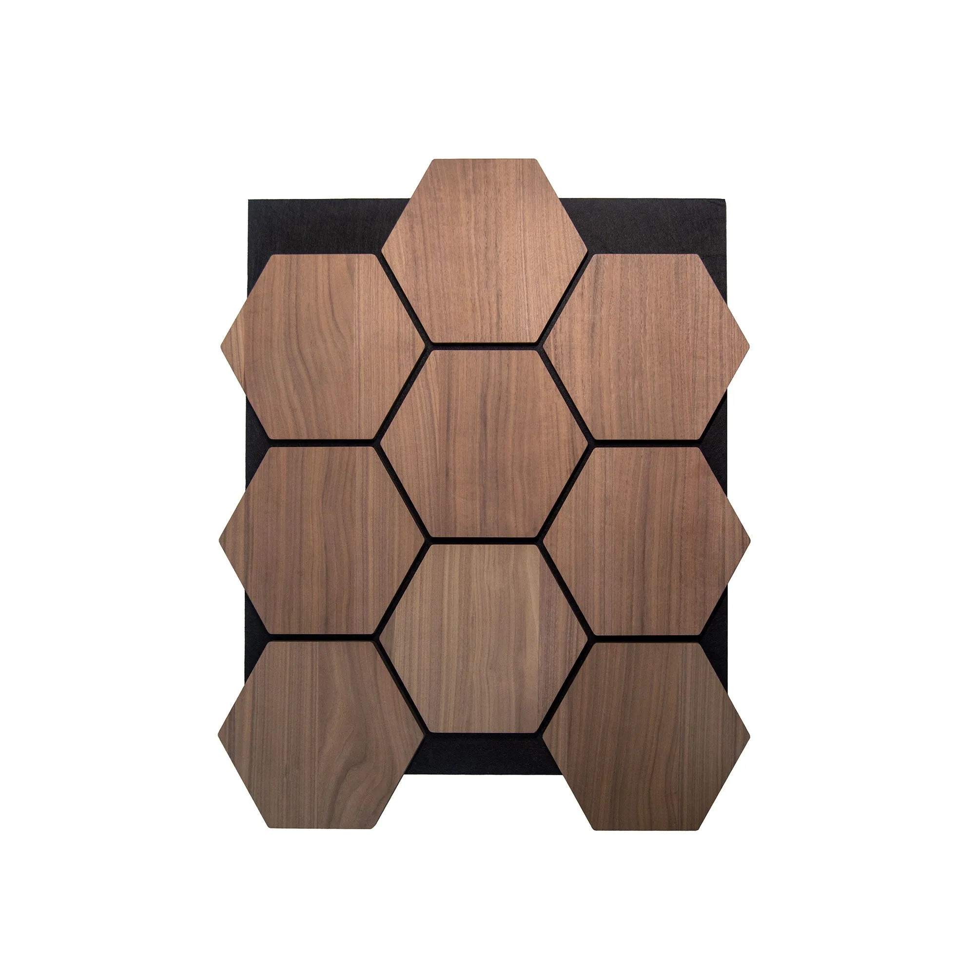 Hexagon Acoustic Panel | Walnut 32 Inch (4 Panels per Box) | Wall Decor - Image 2