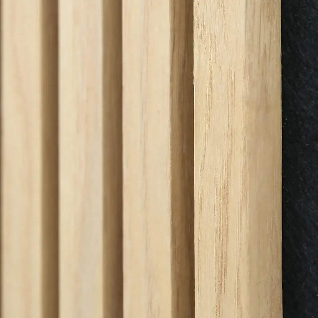 Tile (4 in a box) - Acoustic Slat Wall Panel | Natural Oak | Premium 3-sided Wood Veneer - Image 5