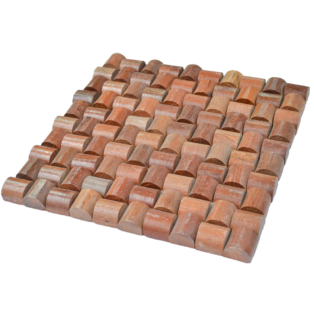 Wood Mosaic Panel | Arisauro Wood Tile | 12×12” - Image 3