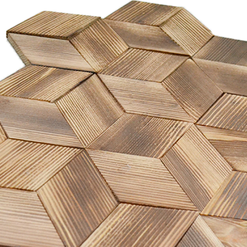 Wood Mosaic Panel | Fresh Pine Wood Tile | 11.8"×13.8” - Image 5